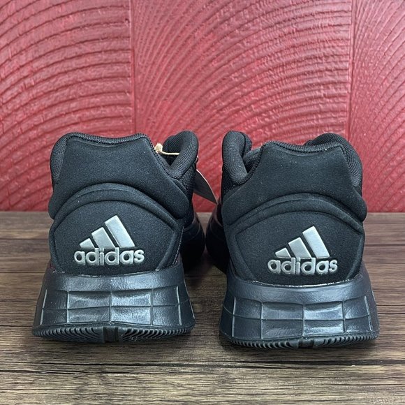 Adidas Duramo 10 GX0711 Running Shoes Black‎ & Iron Metallic Womens Sz 8.5 NEW - Picture 5 of 9